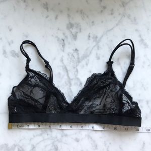Gap Body black lace bralette